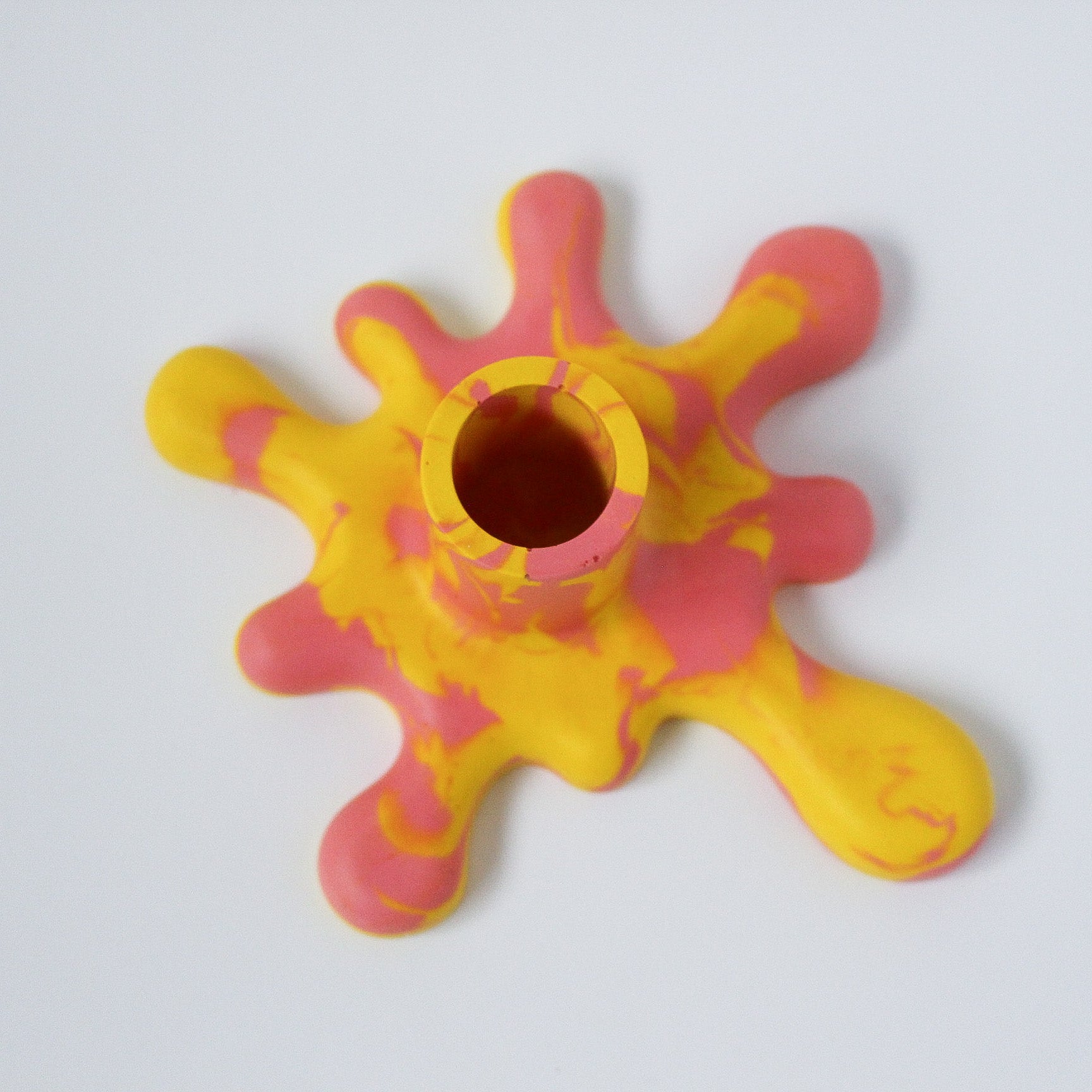 Art Splat Candle Holder